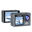 5K LITE Action Camera Compatible with Android &amp; iOS Smartphones, 50MP Photos, 5K Ultra HD Video, Dual Screen, EIS Stabilization, 30M Waterproof Case, WiFi, Remote Control &amp; 170° Wide Angle Lens