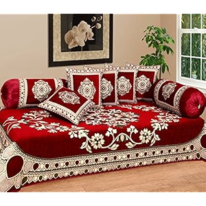 designer diwan set velvet covers combo 5 cushion covers 2 bolster cover multicolor multicolor_02