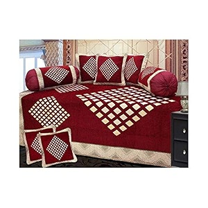 designer diwan set velvet covers combo 5 cushion covers 2 bolster cover multicolor multicolor_08