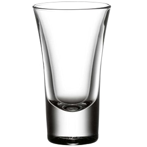 ak international rystal glass heavy base curved shot glass 50 ml clear 4 piece