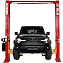 AK-M120 2 Post Lift Auto/Car Turck Hoist with 12000Lbs Lifting Capacity Shop Garage Equipment (Extra Height 167 Inch/4.235 M) (RED)