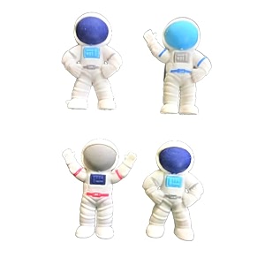 ak store set of 4 3d cartoon shape rubber pencil erasers stationery for kids school boys girls birthday return gifts astronauts