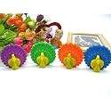 AK Store (Set of 4) 3D Cartoon Shape Rubber Pencil Erasers, Stationery for Kids School Boys Girls, Birthday Return Gifts (Peacock)