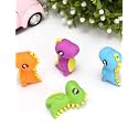 AK Store (Set of 4) 3D Cartoon Shape Rubber Pencil Erasers, Stationery for Kids School Boys Girls, Birthday Return Gifts (Little Dinosaur)