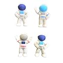 AK Store (Set of 4) 3D Cartoon Shape Rubber Pencil Erasers, Stationery for Kids School Boys Girls, Birthday Return Gifts (Astronauts)
