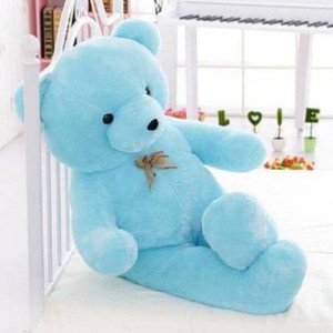 ak toys 3feet sky blue  dont miss out new feature  beautifull teddybear  child gift  soft teddybear  cute bear best quality  sky blue 936 cm  - 936 cm