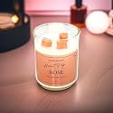 Akaar Decor Range of Colorful Heart-Pop Scented Candles | 100% Soy Wax | 150 Grams | Handcrafted |Smoke-Free | Vanilla | Rose | Lavender | Lemongrass | Jar Candle with Lid (Rose_Red)