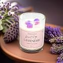 Akaar Decor Range of Colorful Heart-Pop Scented Candles | 100% Soy Wax | 150 Grams | Handcrafted |Smoke-Free | Vanilla | Rose | Lavender | Lemongrass | Jar Candle with Lid (Lavender_Purple)
