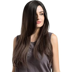 akashkrishna full head hair wig for women girls long hair wig for ladies hair wig stylish wigs fashion wigs color brown wigcap comb