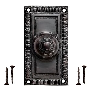 akatva door bell button  bell push button  doorbell chime wired - doorbell button wired  door bell ringer button  doorbell button replacement  wired doorbell button - oil rubbed bronze finish