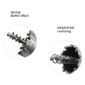aken tungsten carbide tipped tct hole saw for hard metal steel iron wood plastic etc 14mm