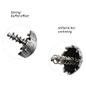 AKEN Tungsten Carbide Tipped (TCT) Hole Saw for Hard Metal, Steel, Iron, Wood, Plastic etc (45mm)