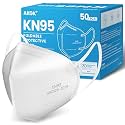 Akgk KN95 Face Mask 50 PCS, Breathable Protection 5-Ply White Masks, Cup Dust Safety