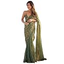 AKHILAM Women39s Chiffon Checkered Printed Saree With