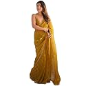 AKHILAM Women39s Chiffon Checkered Printed Saree With