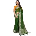 AKHILAM Women39s Organza Woven Zari Border Designer