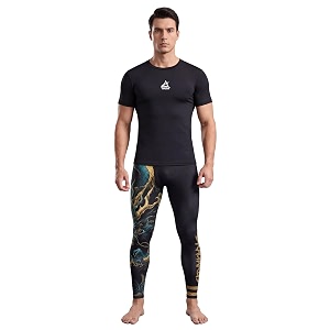 AKIBA Mens Jiu Jitsu Pants BJJ Spats