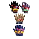 Akido Acrylic warm Woolen Winter knit cold weather fleece wool Gloves for Boys &amp; Girls, fits for 5-10 years