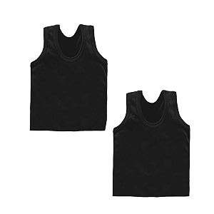 akido kids cotton plain all black printed vest for boys summer innewear undershirt ganji baniyan for new born baby boy