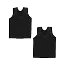 Akido Kids Cotton Plain All Black Printed Vest for Boys, Summer Innewear Undershirt Ganji Baniyan for New Born Baby Boy