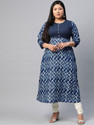 AKIKO Women Printed A-line Kurta