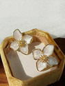 AKISON JEWELS Floral Korean For Women Girls Western Alloy Stud Earring