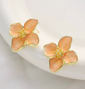 akison jewels flower earrings floral earrings korean earrings for women girls western earring alloy stud earring