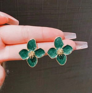 akison jewels flower earrings floral earrings korean earrings for women girls western earring alloy stud earring