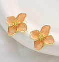 AKISON JEWELS Flower Earrings Floral Earrings Korean Earrings For Women Girls Western Earring Alloy Stud Earring