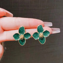 AKISON JEWELS Flower Earrings Floral Earrings Korean Earrings For Women Girls Western Earring Alloy Stud Earring