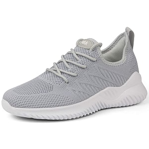 akk womens walking tennis shoes - slip on memory foam lightweight casual sneakers for gym travel work