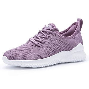 akk womens walking tennis shoes - slip on memory foam lightweight casual sneakers for gym travel work