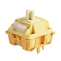 Akko Creamy Yellow U1 Keyboard Switch Lubed Switch for Mechanical Gaming Keyboard, 5-Pin 45gf Linear Switches 100 Pcs