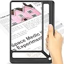 AKKYCVS 5X Full Page Magnifying Glass for Reading, Lightweight Rectangular Magnifier Provides Large Book Page Viewing Area, Upgraded Handheld Magnifier for Reading Small Prints for Seniors, Low Vision