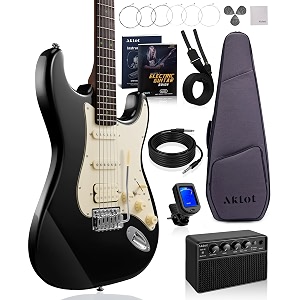 aklot electric guitar 39 beginner electric guitar kit with amp