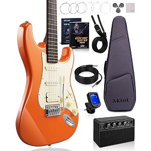 aklot electric guitar 39 beginner electric guitar kit with amp