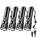 AKNEAR Rechargeable LED Flashlight High Lumens Super Bright