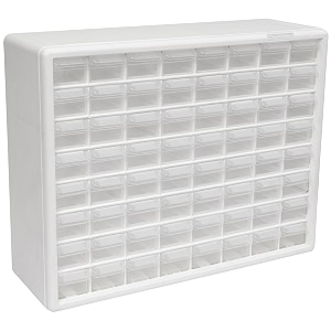 akro-mils 10164 64-drawer plastic drawer storage cabinet for garage organization lego storage teacher toolbox makeup organizer and more 20-inch w x 6-inch d x 16-inch h white
