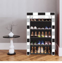 aks groups 5 Shelf Foldable Collapsible ShoeRack