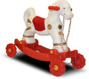 AKSHAT PLASTIC CHETAK HORSE WITH ROCKING FUNCTION AND RUNNING RIDE ON Rideons & Wagons Non Battery Operated Ride On