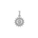 Akshat Sapphire 92.5% Pure Sterling Silver Divine God Sun Pendant for Kids & Woman - KD7334