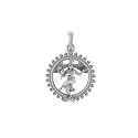 Akshat Sapphire Sterling Silver (92.5% purity) God Shivling Pendant for Men 925 Pure Silver Lord Shiva Linga Locket for Good Health & Wealth -Shiva-Pendant-P