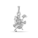 Akshat Sapphire A Sterling Silver (92.5% purity) God Hanuman Pendant for Men &amp; Women Pure Silver Lord Bajrang Bali Locket for Good Health &amp; Wealth