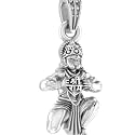 Akshat Sapphire A Sterling Silver (92.5% purity) Hanuman Pendant for Men &amp; Women Pure Silver Bajrang Bali Locket for Good Health &amp; Wealth