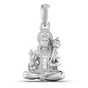 Akshat Sapphire A Sterling Silver (92.5% purity) God Hanuman Pendant for Men &amp; Women Pure Silver Lord Bajrang Bali Locket for Good Health &amp; Wealth
