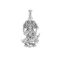 Akshat Sapphire 925 Sterling Silver (92.5% purity) God Vishnu Pendant for Men & Women Pure 925 Silver Lord Vishnu Locket - Vishnu_all_(endant