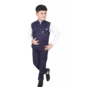 Akshita Trading Kids Shirt Waistcoat and Pant