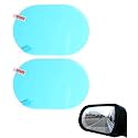 Aksmit Anti Fog Film Automotive Side Mirror Oval Shape Moisture Resistant Viewing Shield for Monsoon Driving Conditions Helps Reduce Rain Mist Interference Convenient Fitment Transparent Appearance