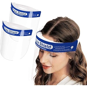 aksmit disposable face shield with adjustable elastic strap ak-fs-p2-1755 for honda city 1315 all year model pack of 2