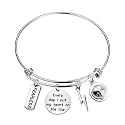 AKTAP Lineman Gifts Lineman Wife Jewelry Every Day I Put My Heart on the Line Expandable Charm Bangle Bracelet for Lineman Wife,Lineman Mom,Lineman Girlfriend (Lineman Bracelet)
